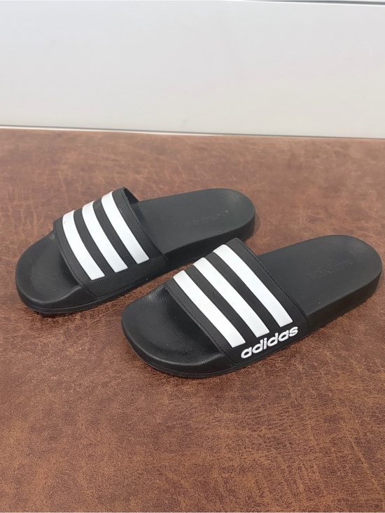 adidas Other - adidas Adilette Slides Black White Sportcore Athleisure Y2K Sporty 4 Kids Youth